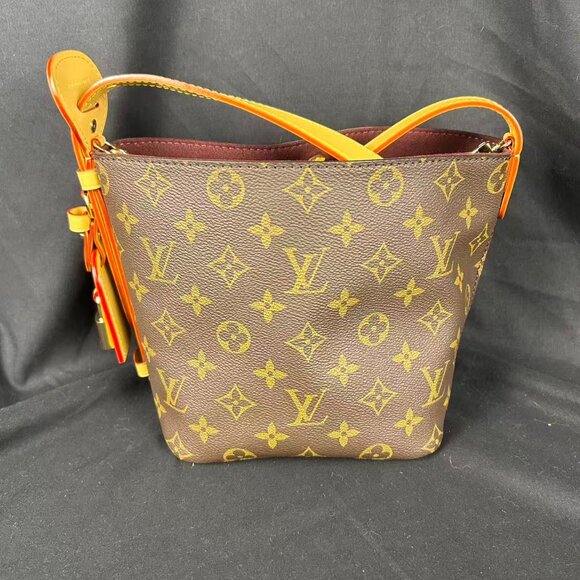 Louis Vuitton Monogram NeoNoe BB Bucket Bag Brown with Vachetta Leather Trim - Picture 1 of 16